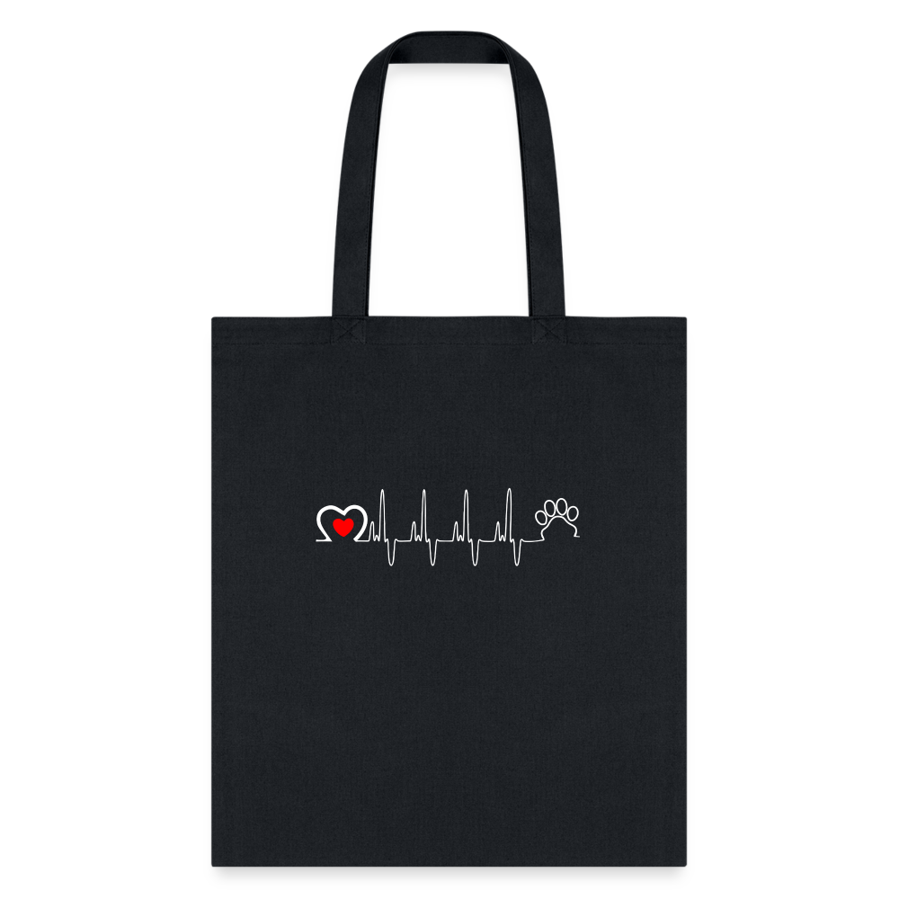 Animal Love Beat Tote Bag, Shoulder Bag, Gift for Animal Lover, Pet Lover, Graduation, Birthday, Appreciation Gift, DVM, Gift For Vet-Tote Bag | Q-Tees Q800-I love Veterinary