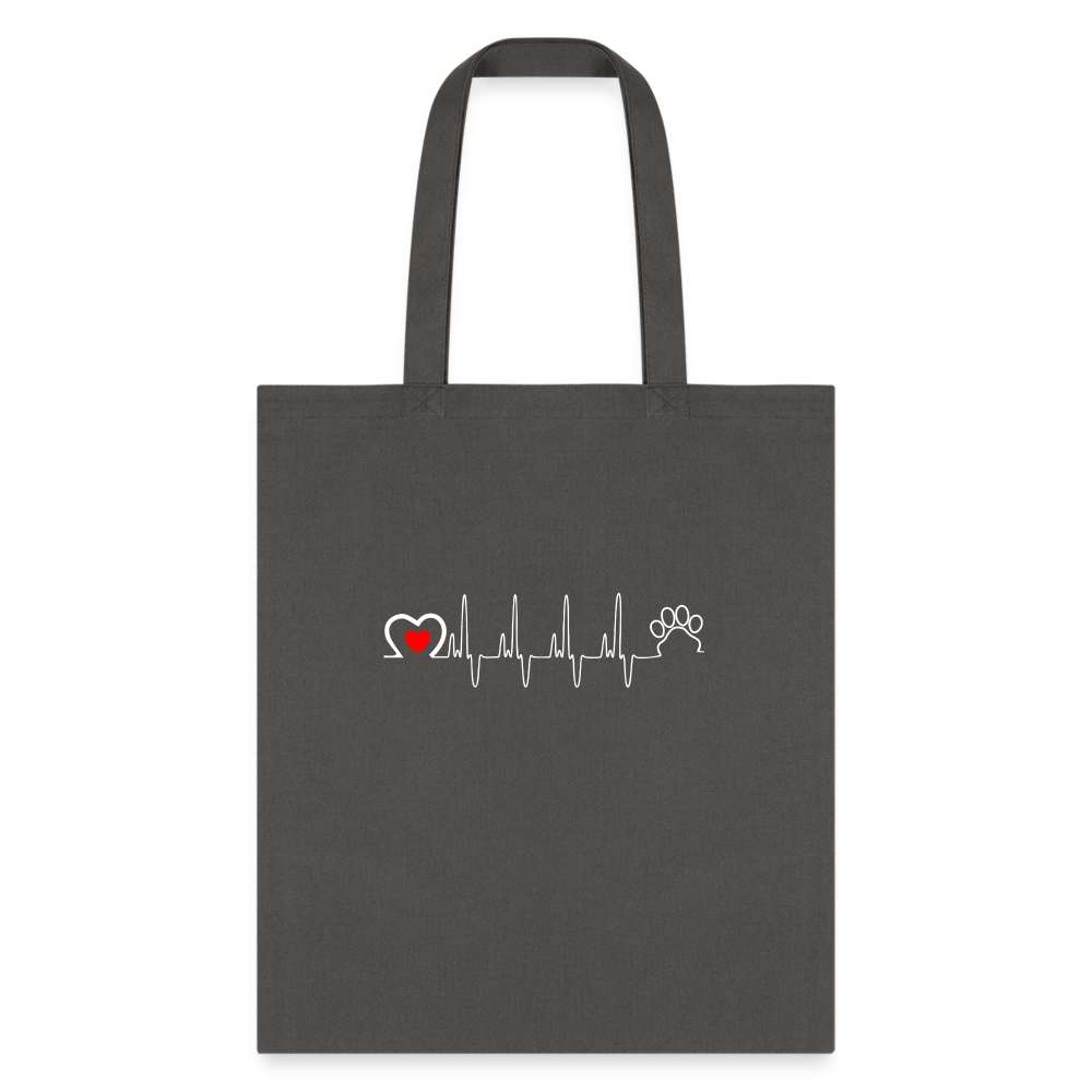 Animal Love Beat Tote Bag, Shoulder Bag, Gift for Animal Lover, Pet Lover, Graduation, Birthday, Appreciation Gift, DVM, Gift For Vet-Tote Bag | Q-Tees Q800-I love Veterinary