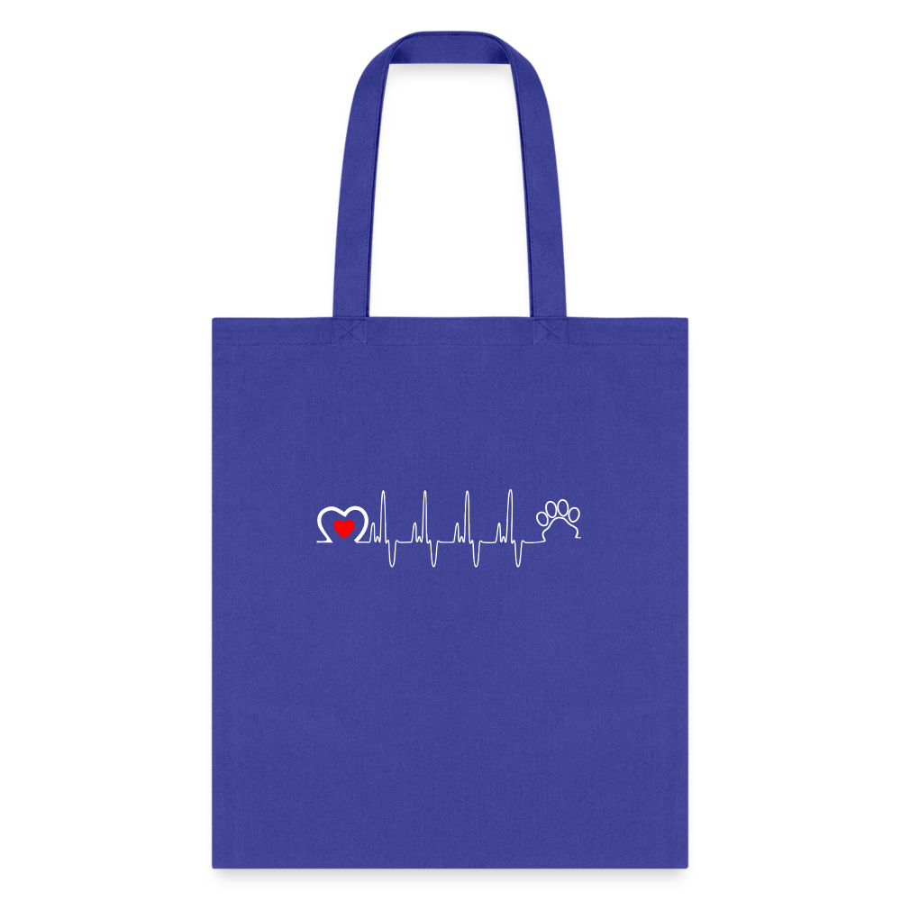 Animal Love Beat Tote Bag, Shoulder Bag, Gift for Animal Lover, Pet Lover, Graduation, Birthday, Appreciation Gift, DVM, Gift For Vet-Tote Bag | Q-Tees Q800-I love Veterinary