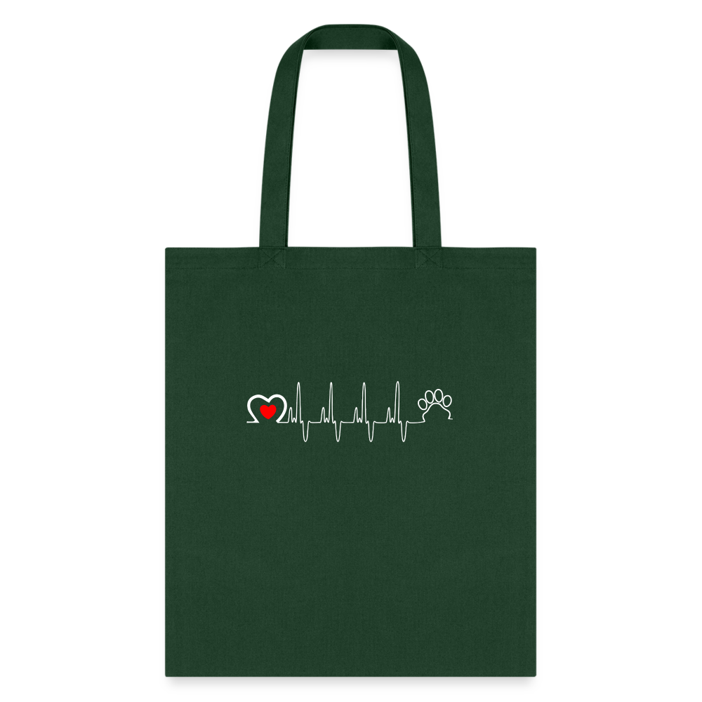 Animal Love Beat Tote Bag, Shoulder Bag, Gift for Animal Lover, Pet Lover, Graduation, Birthday, Appreciation Gift, DVM, Gift For Vet-Tote Bag | Q-Tees Q800-I love Veterinary