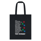 I am a... Vet nurse Cotton Tote Bag-Tote Bag | Q-Tees Q800-I love Veterinary