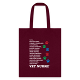 I am a... Vet nurse Cotton Tote Bag-Tote Bag | Q-Tees Q800-I love Veterinary