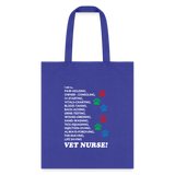 I am a... Vet nurse Cotton Tote Bag-Tote Bag | Q-Tees Q800-I love Veterinary