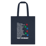 I am a... Vet nurse Cotton Tote Bag-Tote Bag | Q-Tees Q800-I love Veterinary