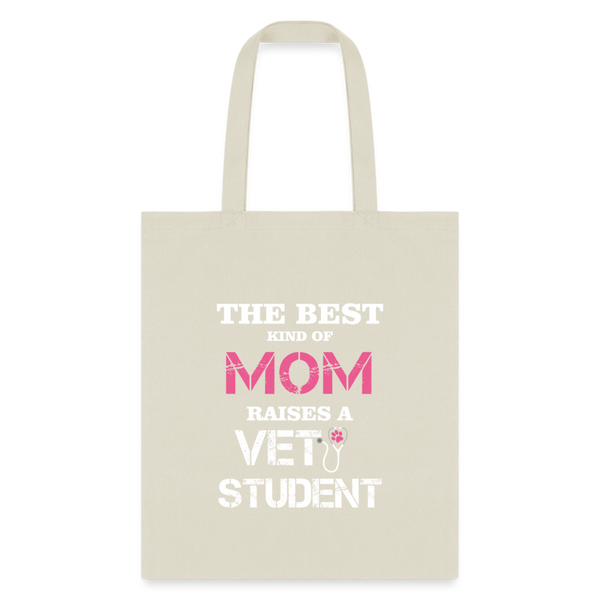 The best kind of Mom raises a Vet Student Tote Bag-Tote Bag | Q-Tees Q800-I love Veterinary
