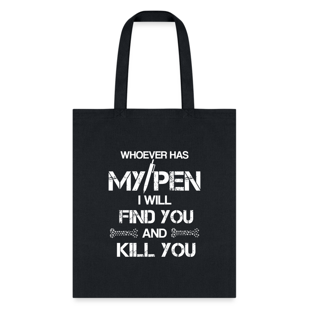 My Pen Cotton Tote Bag-Tote Bag | Q-Tees Q800-I love Veterinary