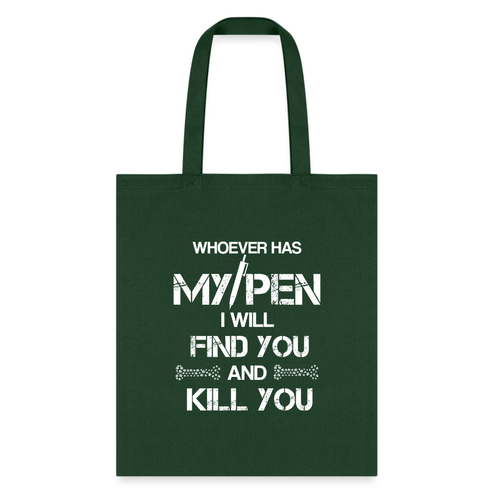 My Pen Cotton Tote Bag-Tote Bag | Q-Tees Q800-I love Veterinary