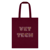 Vet Tech Typography Tote Bag-Tote Bag | Q-Tees Q800-I love Veterinary