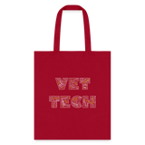 Vet Tech Typography Tote Bag-Tote Bag | Q-Tees Q800-I love Veterinary