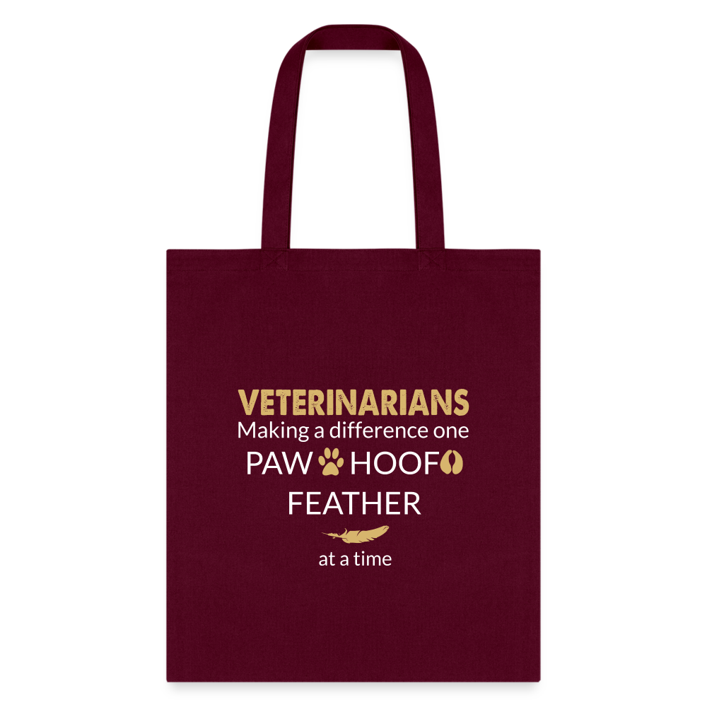 Making a Difference Tote Bag-Tote Bag | Q-Tees Q800-I love Veterinary