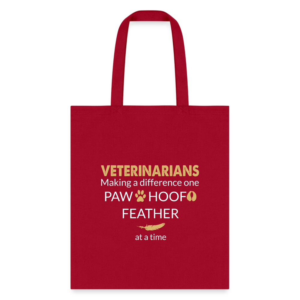 Making a Difference Tote Bag-Tote Bag | Q-Tees Q800-I love Veterinary