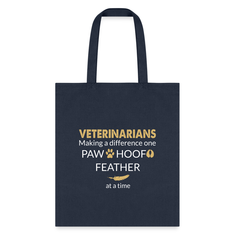 Making a Difference Tote Bag-Tote Bag | Q-Tees Q800-I love Veterinary