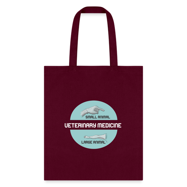 Veterinary Medicine - Small & Big animal Cotton Tote Bag-Tote Bag | Q-Tees Q800-I love Veterinary