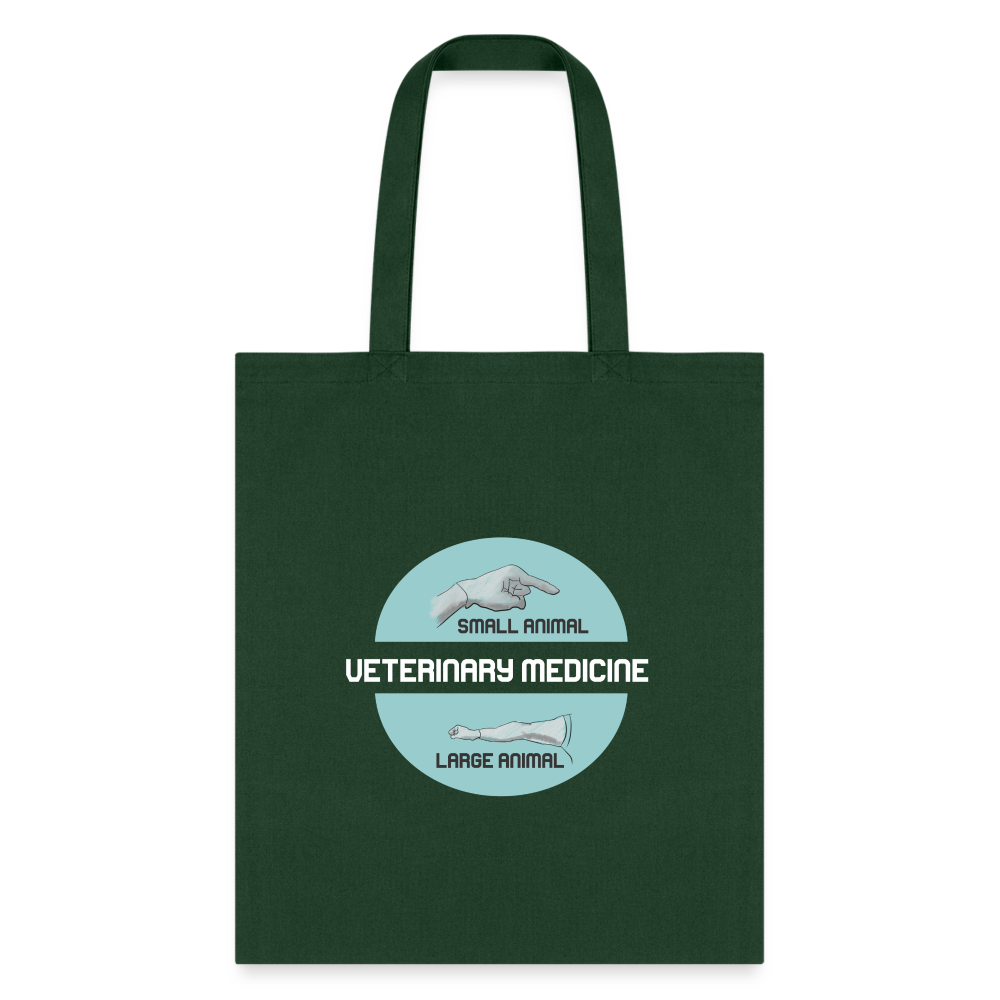 Veterinary Medicine - Small & Big animal Cotton Tote Bag-Tote Bag | Q-Tees Q800-I love Veterinary