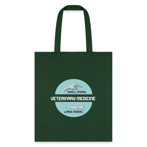 Veterinary Medicine - Small & Big animal Cotton Tote Bag-Tote Bag | Q-Tees Q800-I love Veterinary