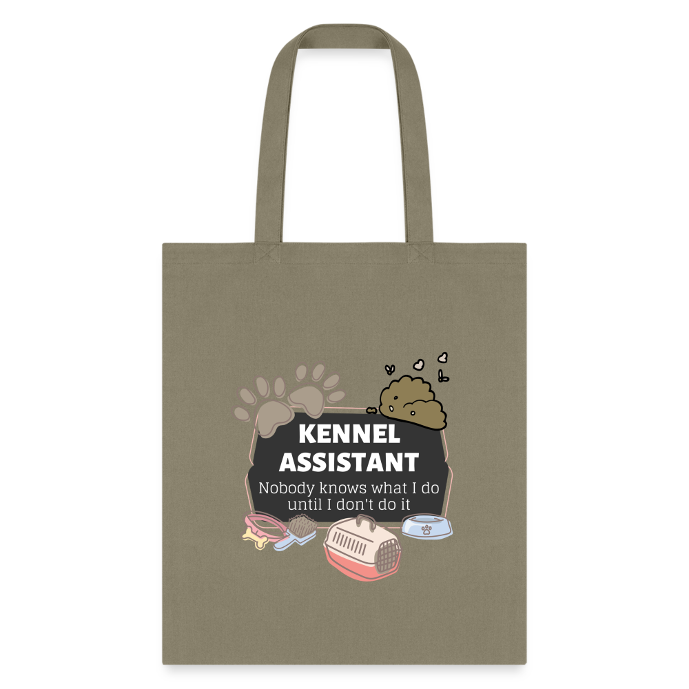 Kennel Assistant, nobody knows what I do until I don't do it Cotton Tote Bag Tote Bag-Tote Bag | Q-Tees Q800-I love Veterinary