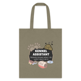 Kennel Assistant, nobody knows what I do until I don't do it Cotton Tote Bag Tote Bag-Tote Bag | Q-Tees Q800-I love Veterinary