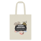 Kennel Assistant, nobody knows what I do until I don't do it Cotton Tote Bag Tote Bag-Tote Bag | Q-Tees Q800-I love Veterinary