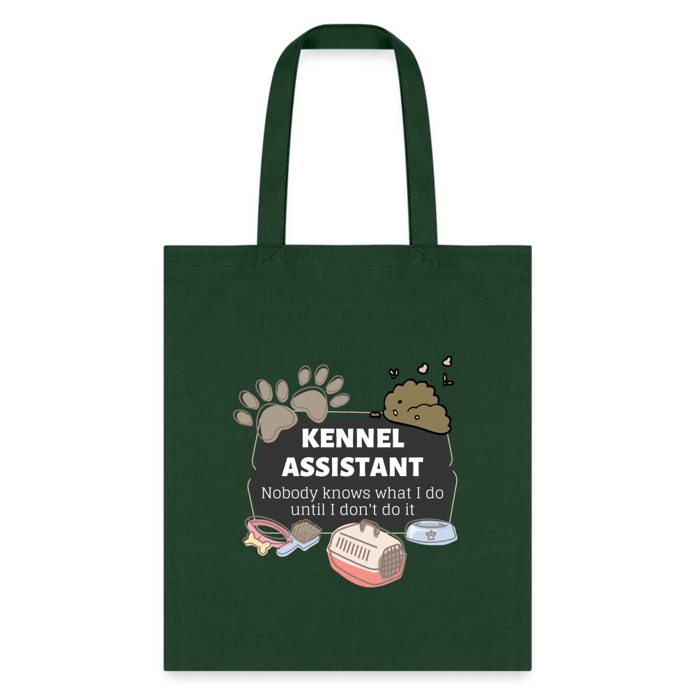 Kennel Assistant, nobody knows what I do until I don't do it Cotton Tote Bag Tote Bag-Tote Bag | Q-Tees Q800-I love Veterinary