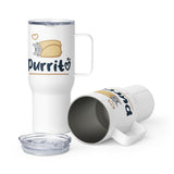 Purrito Travel mug with a handle-Travel Mug with a Handle-I love Veterinary