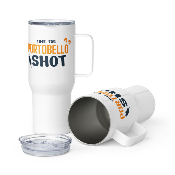 Time for Portobello Shot Travel mug with a handle-Travel Mug with a Handle-I love Veterinary