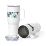 Where Is Your Butthole Travel mug with a handle-Travel Mug with a Handle-I love Veterinary