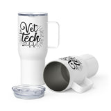 Vet Tech Stethoscope Pulse Travel mug with a handle-I love Veterinary