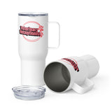 Vet Receptionist circle two paws Travel Mug With a Handle-I love Veterinary
