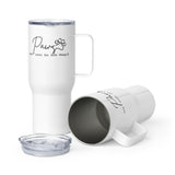 Paws and enjoy the little things Travel Mug With a Handle-I love Veterinary