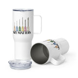 Size Matters Travel Mug With a Handle-I love Veterinary