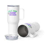 Vet Med because humans are gross Travel Mug With a Handle-I love Veterinary