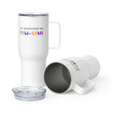 Vet receptionist are paw-some Travel Mug With a Handle-I love Veterinary