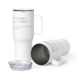 Veterinary receptionist definition voice Travel Mug With a Handle-I love Veterinary