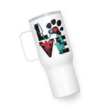 Veterinary Love cat and dog Travel mug with a handle-Travel Mug with a Handle-I love Veterinary