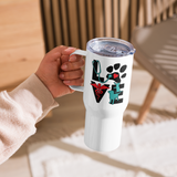 Veterinary Love cat and dog Travel mug with a handle-Travel Mug with a Handle-I love Veterinary