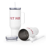 Vet med Travel mug with a handle-Travel Mug with a Handle-I love Veterinary