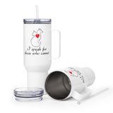 I speak for those who cannot Travel mug with a handle-Travel Mug with a Handle-I love Veterinary