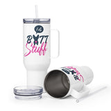 I Do Butt Stuff Travel mug with a handle-Travel Mug with a Handle-I love Veterinary