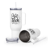 Vet Tech Stethoscope Pulse Travel mug with a handle-I love Veterinary