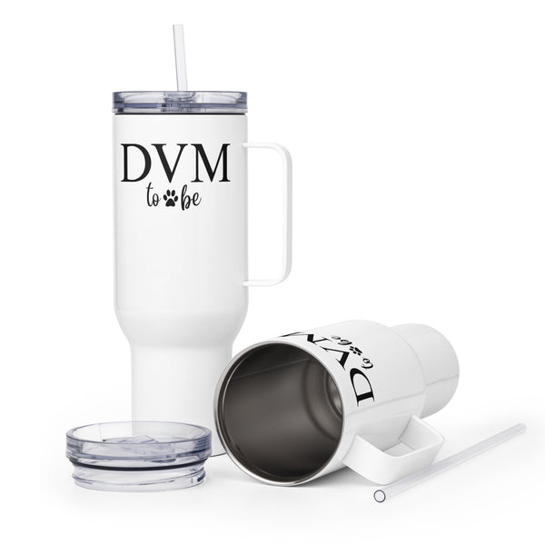 DVM to be Travel Mug With a Handle-I love Veterinary