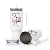 When life sucks pet a dog Travel Mug With a Handle-I love Veterinary