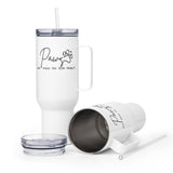 Paws and enjoy the little things Travel Mug With a Handle-I love Veterinary