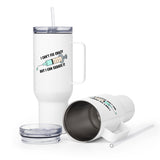 I can't fix crazy but I can sedate it Travel Mug With a Handle-I love Veterinary