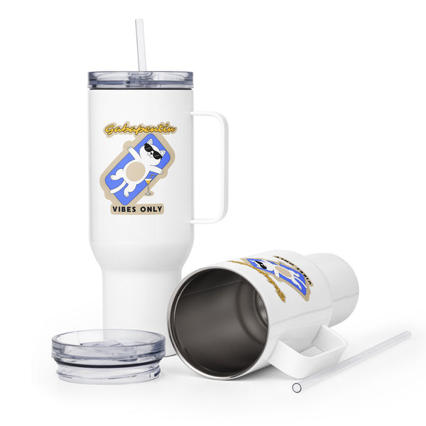 Gabapentin vibes only Travel Mug With a Handle-I love Veterinary