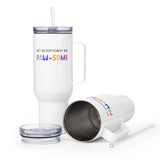Vet receptionist are paw-some Travel Mug With a Handle-I love Veterinary