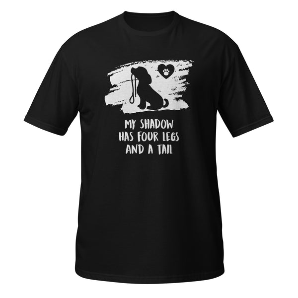 My shadow has four legs and a tail Unisex T-shirt-I love Veterinary