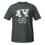 My shadow has four legs and a tail Unisex T-shirt-I love Veterinary