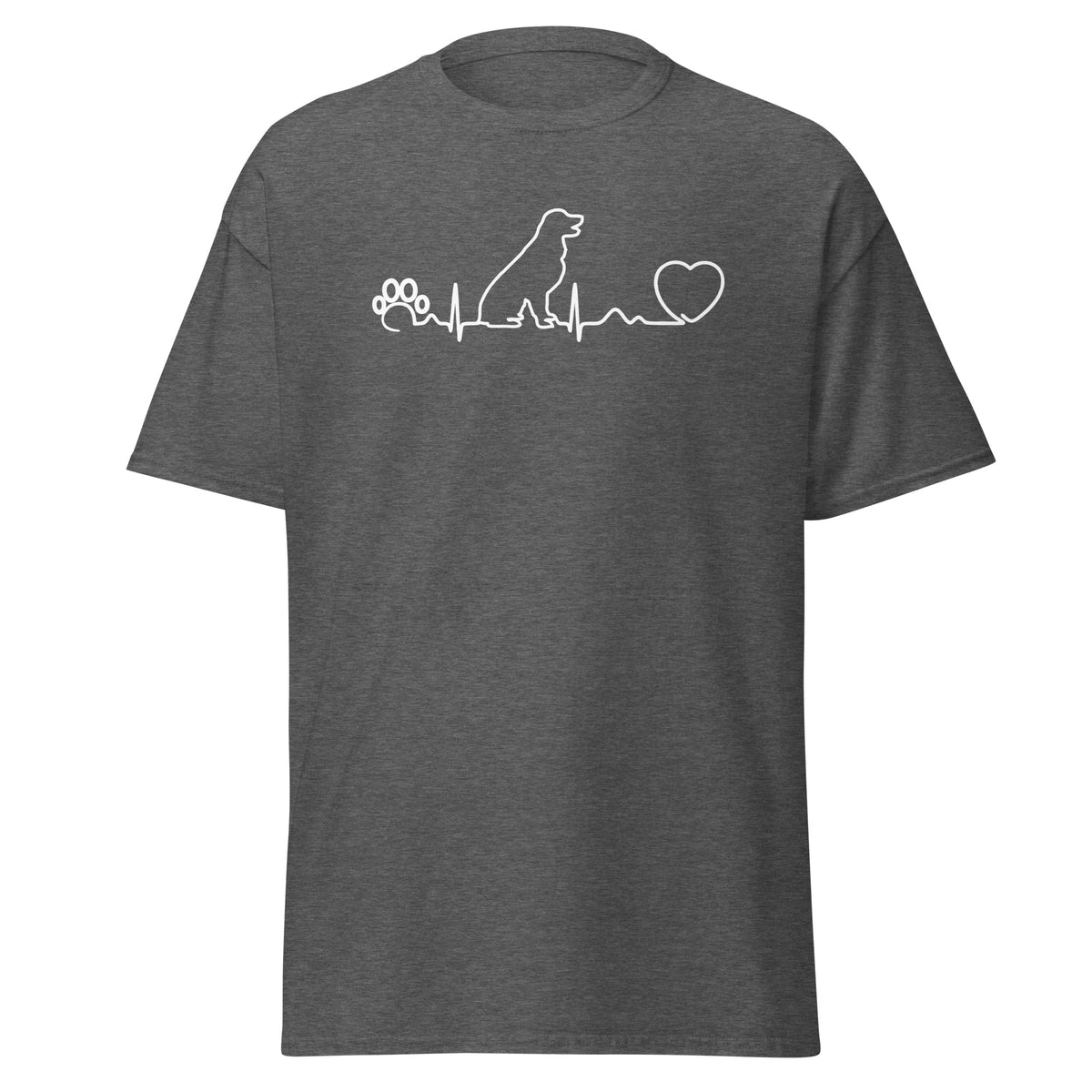 NOMV Dog Heartbeat Unisex T-Shirt-Unisex T-Shirt | Bella + Canvas 3001-I love Veterinary