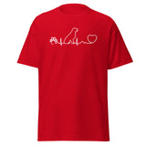 NOMV Dog Heartbeat Unisex T-Shirt-Unisex T-Shirt | Bella + Canvas 3001-I love Veterinary