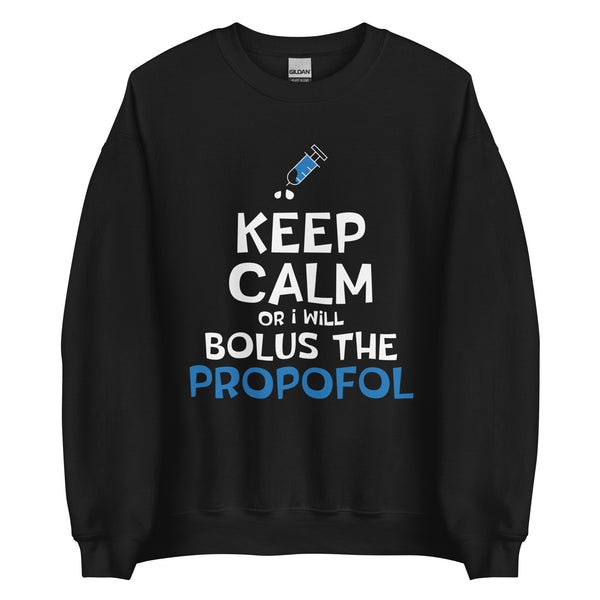 Bolus The Propofol Unisex Crewneck Sweatshirt-I love Veterinary